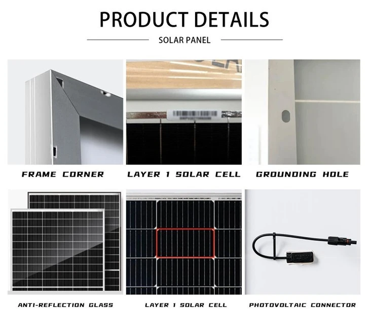 Durable Pv Panel Double Glass Panel 550W